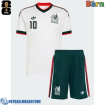 Fotballdrakt Barn Mexico Alexis Vega #10 Bortedraktsett VM 2026 Kortermet (+ Korte bukser)